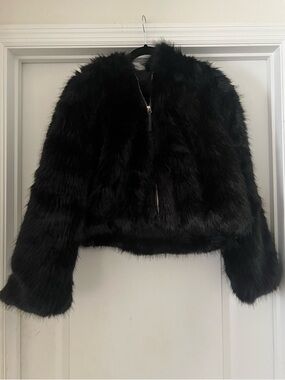 Zara Faux Fur Jacket - L